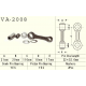 Vesrah, ojniční sada Yamaha YFM 350 (YFM350) BANSHEE '87-'06 (VA2008)