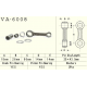 Vesrah, ojniční sada Yamaha YZ 80 (YZ80) '93-'01, YZ 85 (YZ85) '02-'18 (VA6008) (MADE IN JAPAN)