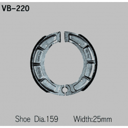 Vesrah, brzdové čelisti Yamaha XT500 76-82, přední