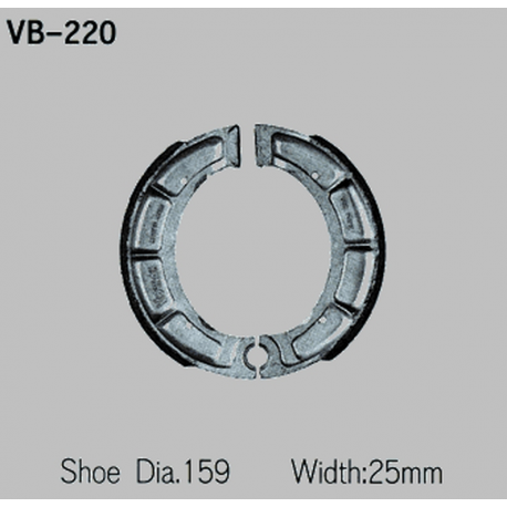 Vesrah, brzdové čelisti Yamaha XT500 76-82, přední