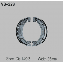 Vesrah, brzdové čelisti Yamaha XT 500/550/600 (Y510), zadní