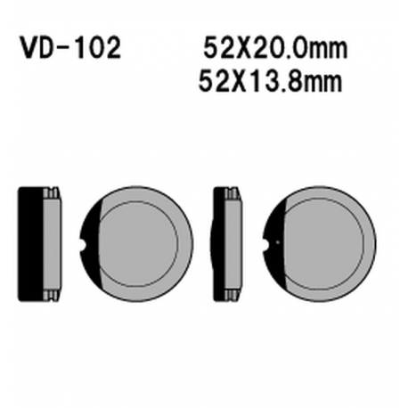 Vesrah, brzdové desky KH13 Honda CB 360/550/750
