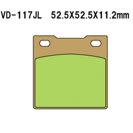 Vesrah, brzdové desky KH45 Sintered (zlaté)