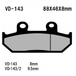 Vesrah, brzdové desky KH124/2 Sintered (zlaté)