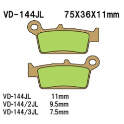 Vesrah, brzdové desky KH131 Sintered (zlaté)