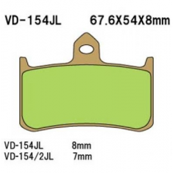 Vesrah, brzdové desky KH187 Sintered (zlaté)