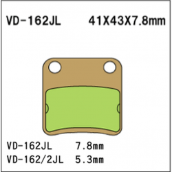 Vesrah, brzdové desky KH178/KH257 Sintered (zlaté)