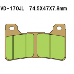 Vesrah, brzdové desky KH390 Sintered (zlaté) Honda CBR 600/900 RR, přední