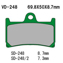 Vesrah, brzdové desky KH252/KH380