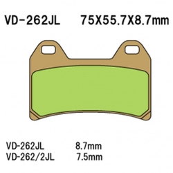 Vesrah, brzdové desky KH244 Sintered (zlaté)