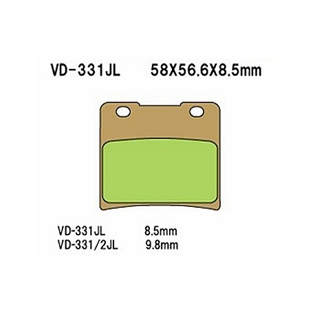 Vesrah, brzdové desky KH103 Sintered (zlaté) Suzuki VS 600/750/800/1400