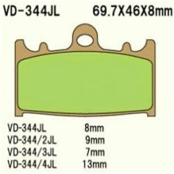 Vesrah, brzdové desky KH158 Sintered (zlaté)