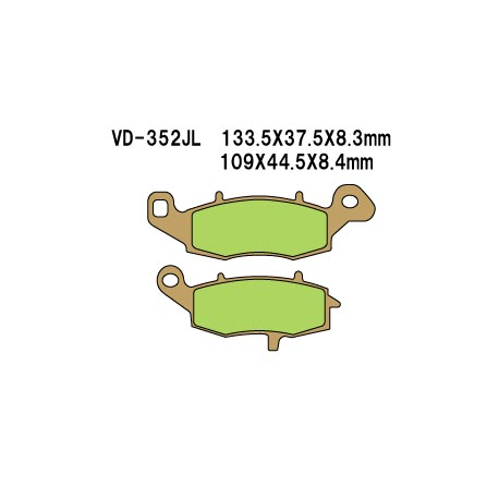 Vesrah, brzdové desky KH229 Sintered (zlaté)