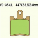 Vesrah, brzdové desky KH283 Sintered (zlaté) Suzuki AN250-400