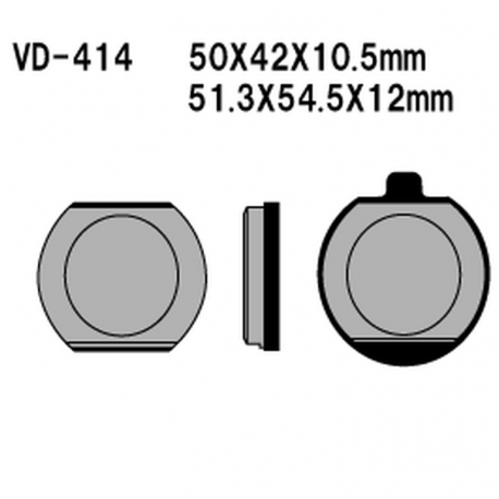 Vesrah, brzdové desky KH33 Kawasaki Z400/650/750/1000, KZ900 76-77 - nahrazeno SD-414
