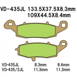 Vesrah, brzdové desky KH231/KH259 Sintered (zlaté)
