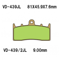 Vesrah, brzdové desky KH294 Sintered (zlaté) BMW, přední
