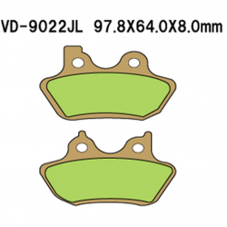 Vesrah, brzdové desky KH400 Sintered (zlaté) Harley Davidson