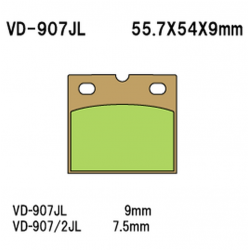 Vesrah, brzdové desky KH18 Sintered (zlaté)