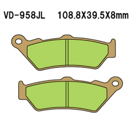 Vesrah, brzdové desky KH209/KH209/2 Sintered (zlaté)