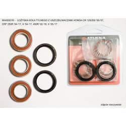 Athena, sada ložisek a gufer zadního kola, Honda CR 125/250 '00-'07, CRF 250R '04-'20, X '04-'20, 450R '02-'20, X '05-'17