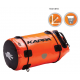 Kappa, brašna na sedadlo (válec), 100% VODOTĚSNÁ 40L ORANŽOVÁ