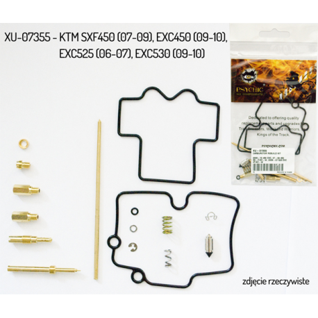 Nachman, opravná sada karburátoru, KTM SXF 450 '07-'12, EXC 450 '07-'11, EXC 525 '06-'07, EXC 530 '09-'11 (PSYCHIC)(26-1520)