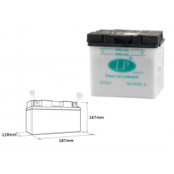 Landport, akumulátor Y60-N30L-A 12V 30AH 187X130X170 (G60N30LA) (2)