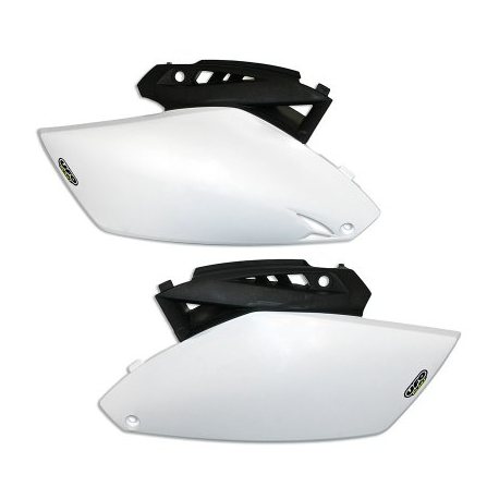 UFO, podsedlové tabulky, Yamaha YZF 250 '10-'12 bílá barva