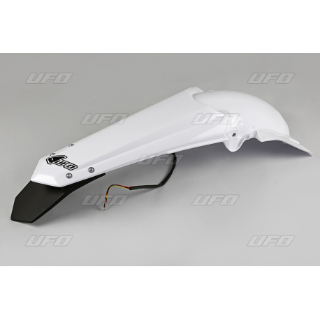 UFO, zadní blatník, ENDURO se světlem, LED Yamaha YZF 250 '10-'13 bílá barva