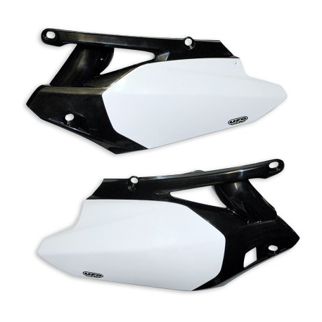 UFO, podsedlové tabulky, Yamaha YZF 450 '10-'13 bílá barva