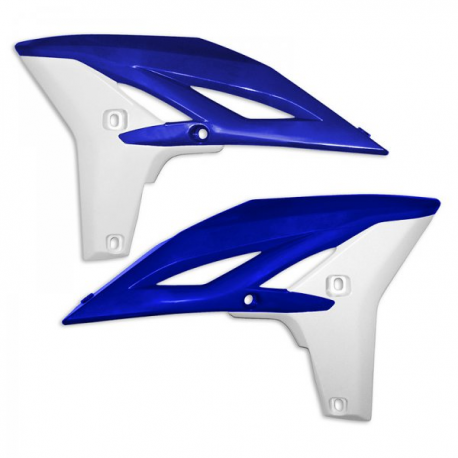 UFO, kryty chladičů, Yamaha YZF 250 '11-'13, WRF 450 '12-'15 barva OEM (bílá/modrá)