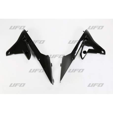 UFO, kryty chladičů, Yamaha YZF 250 '14-'18, YZF 450 '14-'17, WRF 250 '15-'19, WRF 450 '16-'18, černá barva