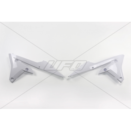 UFO, kryty chladičů, Yamaha YZF 250 '14-'18, YZF 450 '14-'17, WRF 250 '15-'19, WRF 450 '16-'18, bílá barva