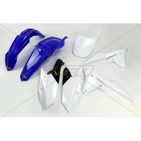 UFO, sada plastů, Yamaha YZF 250/450 '14-'17 barva OEM (bílá/modrá)