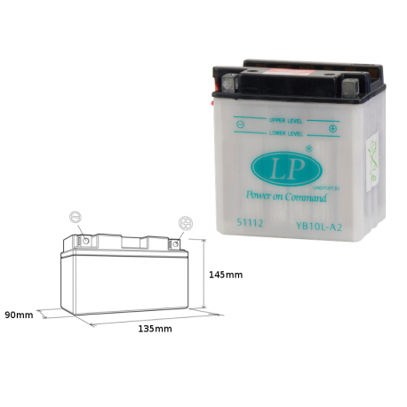 Landport, akumulátor YB10L-A2 12V 11AH 136X91X146 (5)