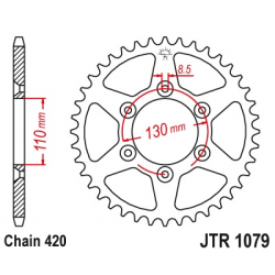 JT, rozeta CPI 50SM '06-12 (JTR1079.53)* (řetěz 520)