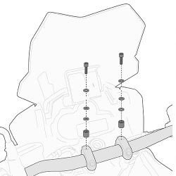 Kappa, montážní sada pro uchycetní Smart Bar, APRILIA / BMW / Honda / KTM / TRIUMPH / Yamaha