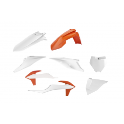 Polisport, sada plastů, KTM SX/SXF 19-20, XC/XC-F `19-20 barva OEM (oranžová/bílá)