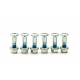 Accel, sada šroubů rozety s maticemi (6 ks.) M8X32mm (s podložkami)