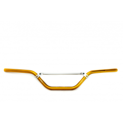 Accel, alu řidítka s hrazdou (22,2mm) ATV, nízká, zlatá barva (šířka 770mm, výška 130mm)