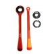 Accel, sada montpák na pneumatiky (23+24cm) ALU7075, kované, s klíčemi 10,13,17,22,27,32 mm oranžová barva