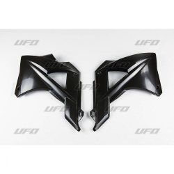 UFO, kryty chladičů, GAS GAS MC/EC/FSR 125/200/250/300/450 '10-'11 černá barva