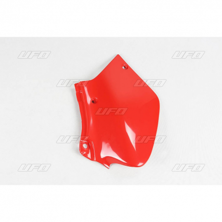 UFO, podsedlové tabulky, Honda XR 250R '96-'20 (1 ks. pravá) červená barva