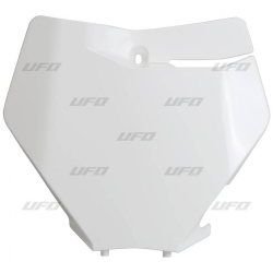 UFO, přední číslová tabulka, KTM SX/SX-F '19-'20 bílá barva 2020
