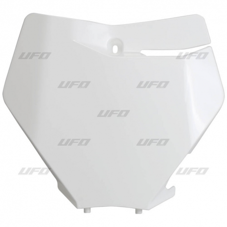 UFO, přední číslová tabulka, KTM SX/SX-F '19-'20 bílá barva 2020