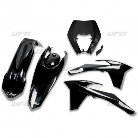 UFO, sada plastů, KTM EXC/EXC-F '12-'13 černá barva