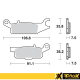 ProX, brzdové desky KH443 Yamaha YFM 550 GRIZZLY '11-14, YFM 700 GRIZZLY '07-18, přední levá strana