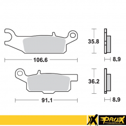 ProX, brzdové desky KH446 Yamaha YFM 550 GRIZZLY '11-14, YFM 700 GRIZZLY '07-18, zadní pravá strana