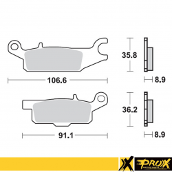 ProX, brzdové desky KH445 Yamaha YFM 550 GRIZZLY '11-14, YFM 700 GRIZZLY '07-18, zadní levá strana